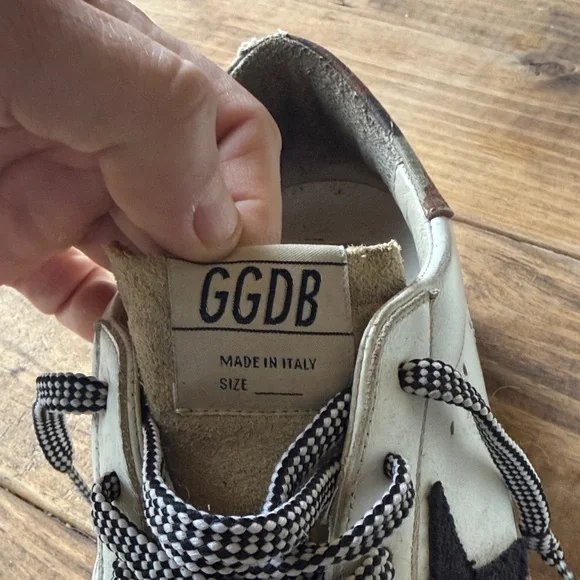 Golden Goose White and Black Men's Shoes - Picture 2 of 6